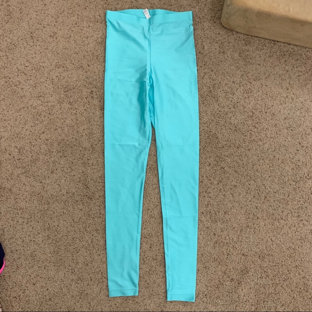 American Apparel leggings high waisted spandex 80s style size s small 0 2 4